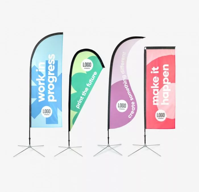 Ontdek de perfecte beachflags bij Cprint: snel, duurzaam en op maat gemaakt!